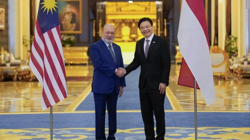 PM Lawrence Wong with Sultan Ibrahim